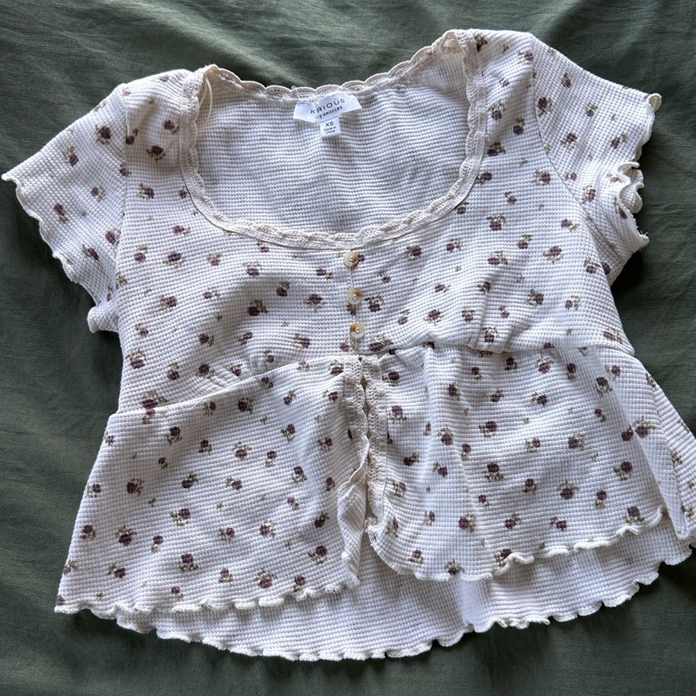 Floral crop top